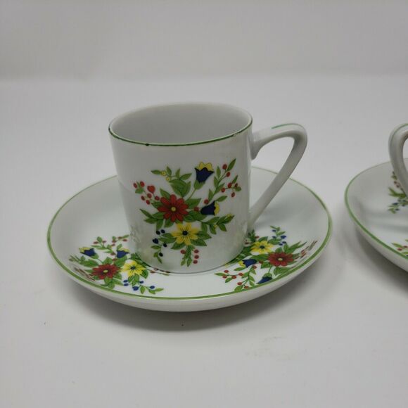 Shafford Persian Garden Japan Two Tea Cups & Saucers Vintage 1970s New Old Stock - Picture 5 of 12